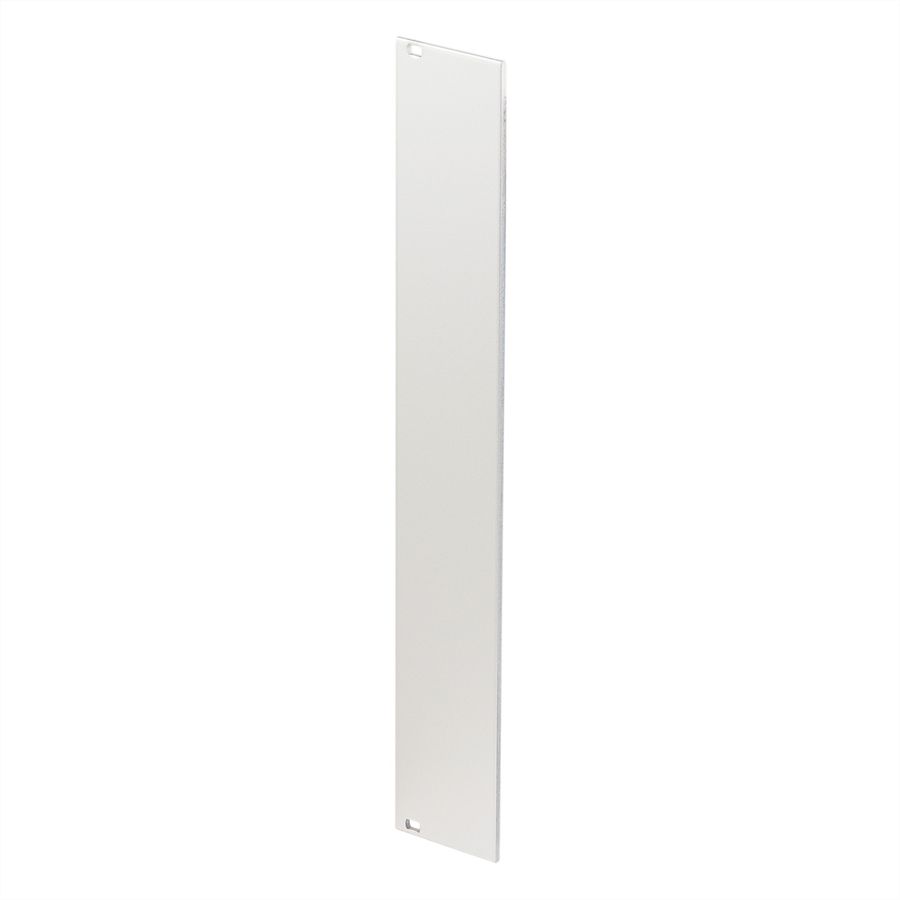 SCHROFF Front Panel, Unshielded, 6 U, 8 HP, 2.5 mm, Al, Anodized, Untreated Edges