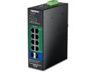 TRENDnet TI-PG103i 10-Port PoE+ Switch Industrial Gigabit L2 Managed DIN-Rail