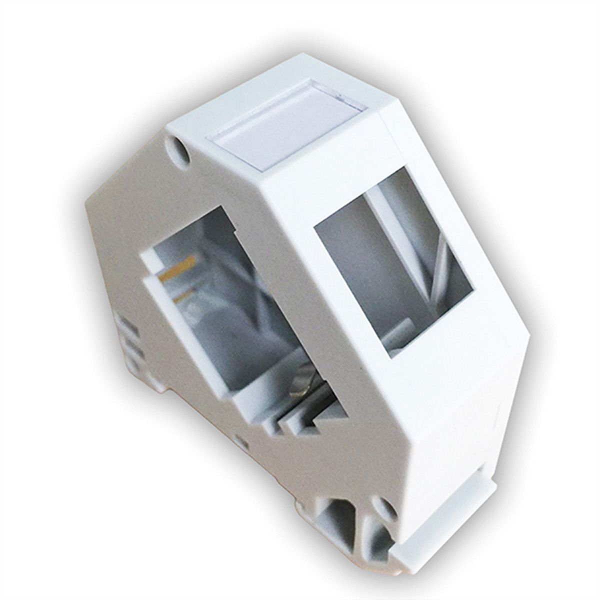 ROLINE Keystone Holder, empty, DIN-RAIL, 45°