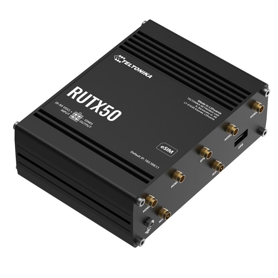 TELTONIKA RUTX50 5G/4G/LTE Industriële router eSIM Version