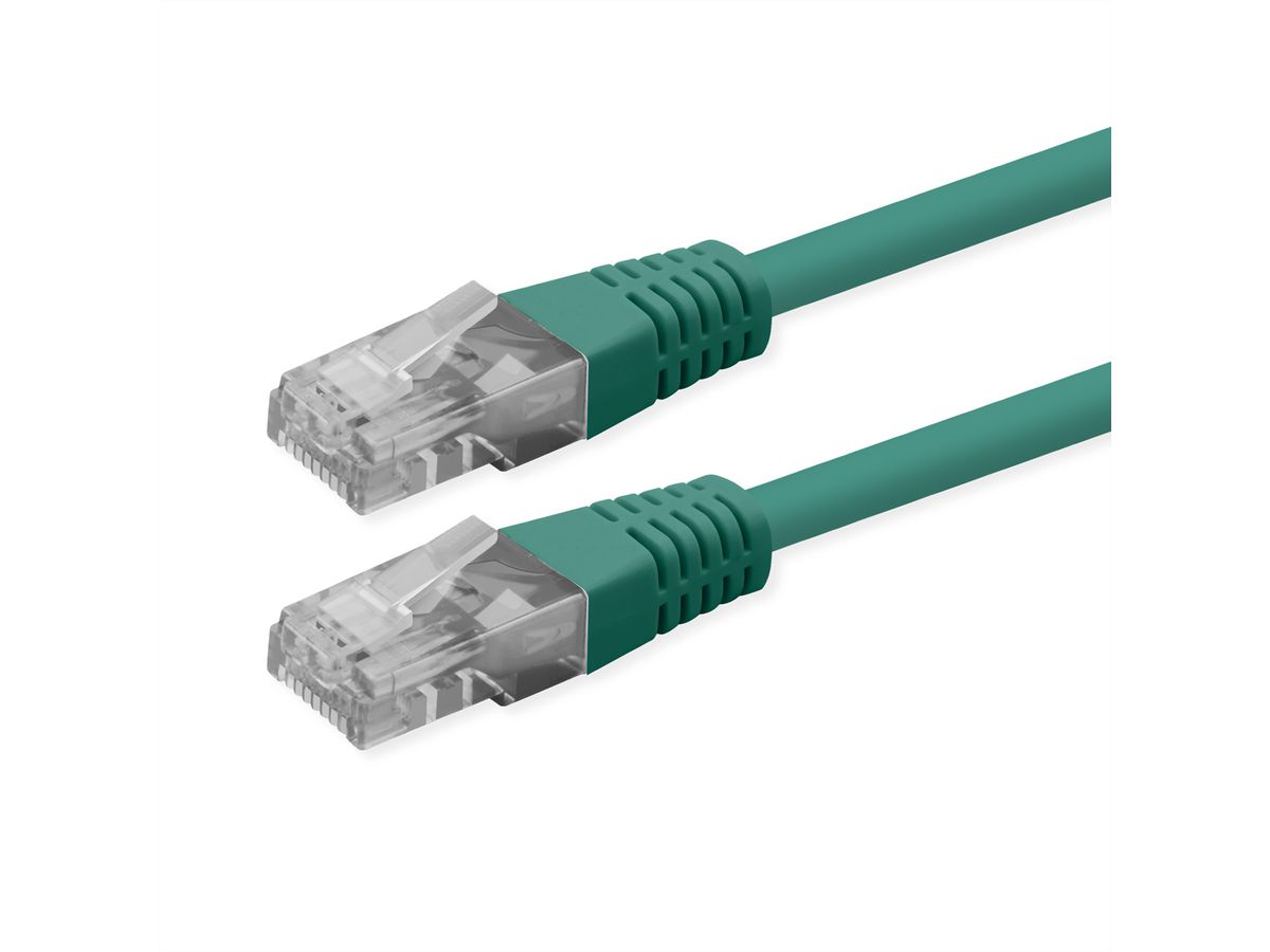 ROLINE Patchkabel Cat.6 (Class E), UTP, PoE, grün, 5 m