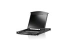 ATEN KL1516AiN KVM Over-IP Switch, 48cm TFT, VGA, PS/2-USB via Cat 5, 16-poorts, DE-Layout