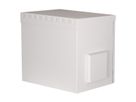 ROLINE 19-inch wall-mounted housing Pro 9 U, 600x450 WxD IP55 outdoor grey