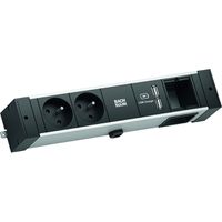 BACHMANN DESK RAIL 2xUTE 1xCM 1xUSB Charger 2.0m GST18
