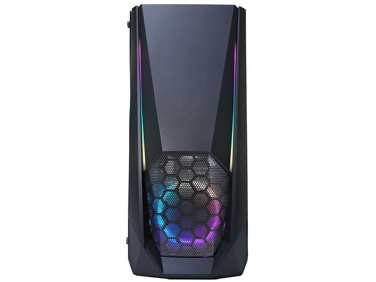 Xilence Xilent Blast X505.ARGB Gaming PC Case, RGB ATX Midi Tower, black