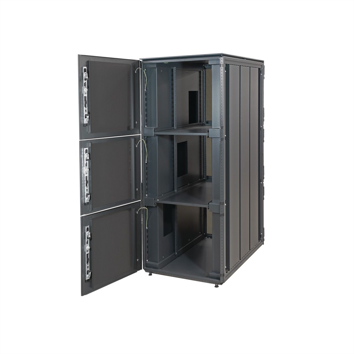 SCHROFF Varistar systeemkast, RAL 7021, 4 vakken, 42 HE, 2000H, 800W, 1000D
