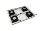 ROLINE 19-inch roof-mounted fan unit 4 fans, Thermostat grey