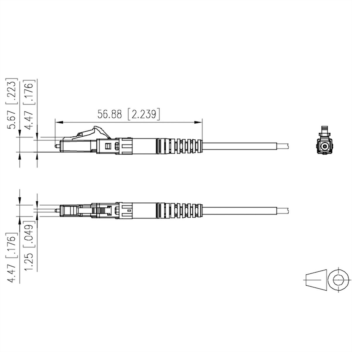 ROLINE Keystone glasvezeladapter SC/SC Simplex, Single mode, OS2