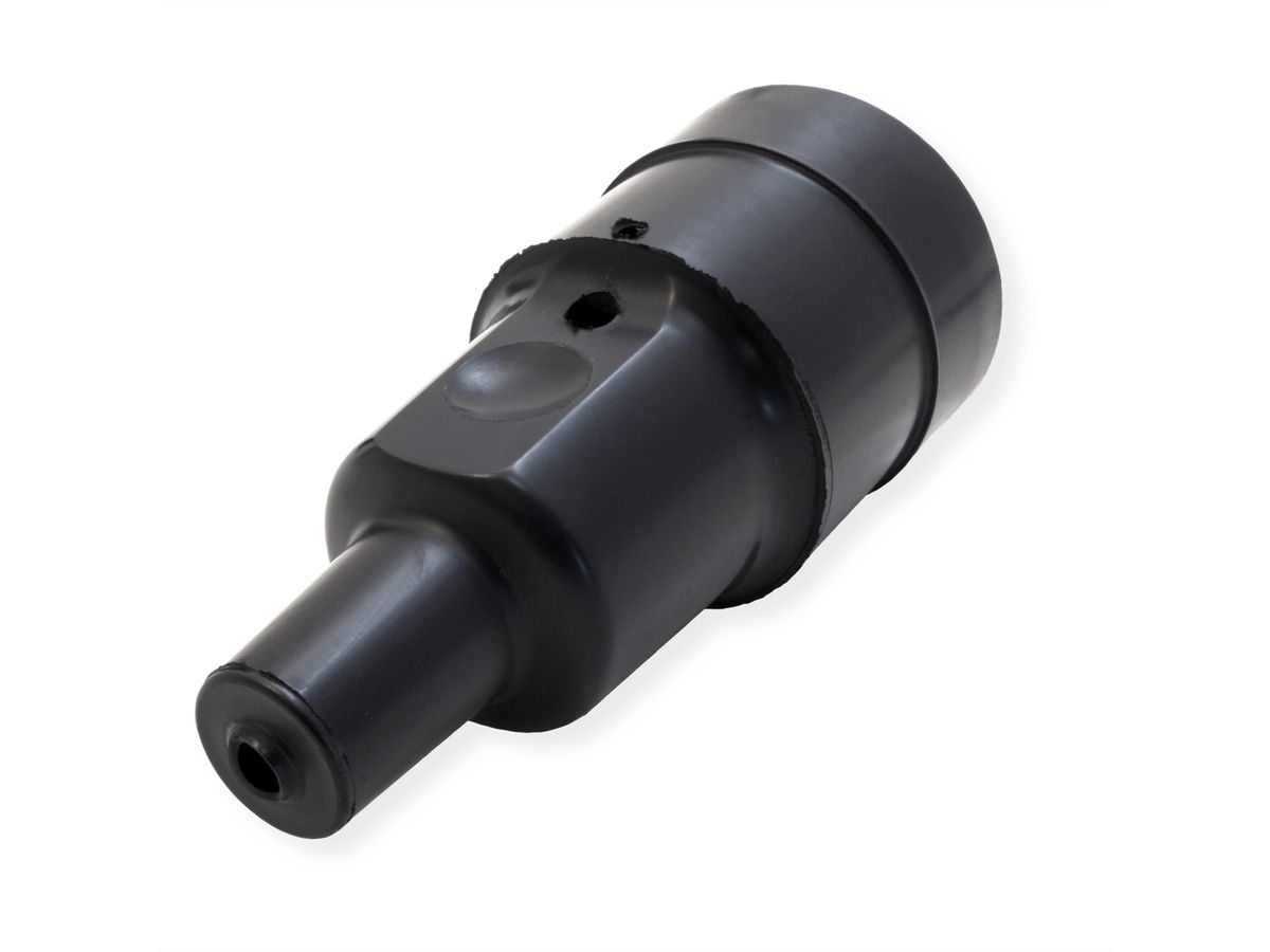 BACHMANN solid rubber coupling black, Bend protection mountable