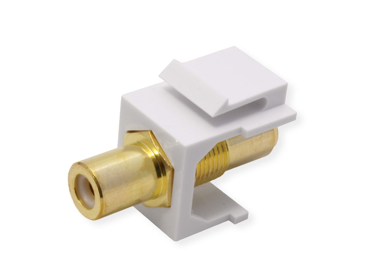 VALUE RCA keystone-koppeling, kunststof, wit