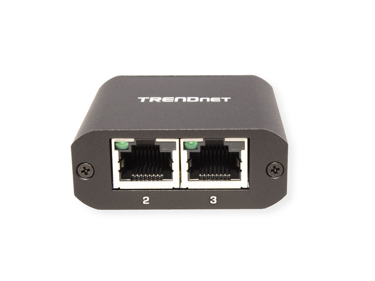 TRENDnet TEG-102S 2-Port Gigabit Splitter, with USB Type C Power