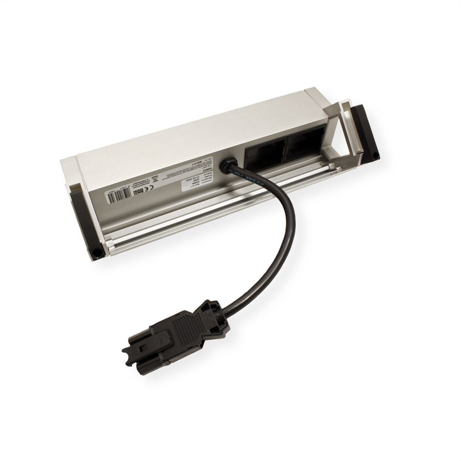 BACHMANN DESK2 2x Geaard stopcontact 2x ABD GST18 Inox