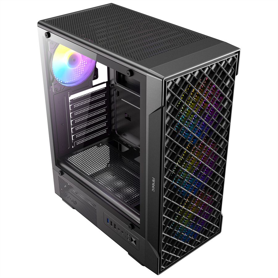 ANTEC VX-320 ARGB ATX, Micro-ATX, ITX Mid-Tower Gaming PC Case, black