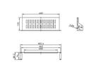 VALUE 19"-Fixed Shelf, 440 x 150mm, max. 15kg, 2U, U-Shape, black