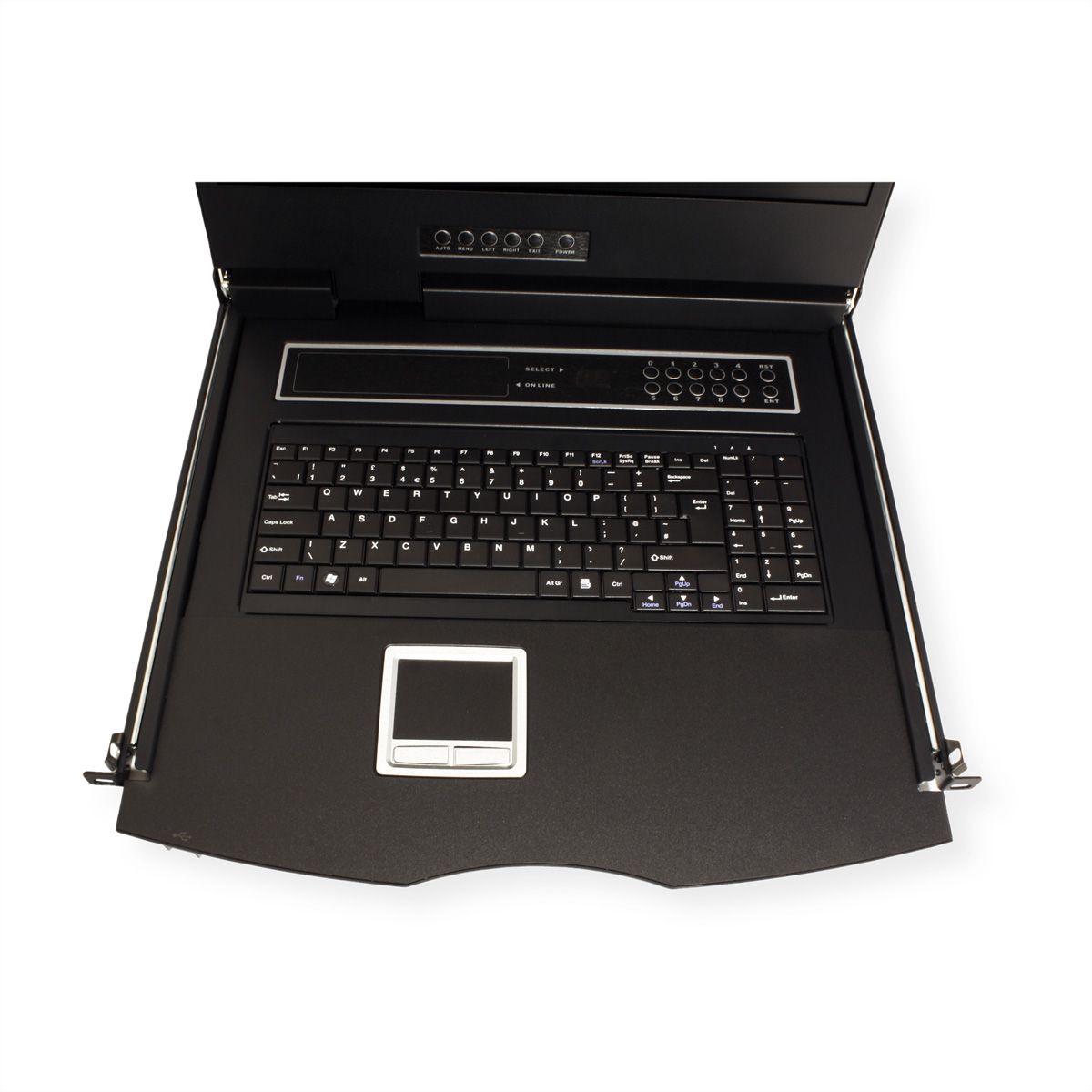 VALUE 19" KVM-switch, 8-poorts, 48 ​​cm (19") TFT (16:9), VGA, USB, UK-Layout