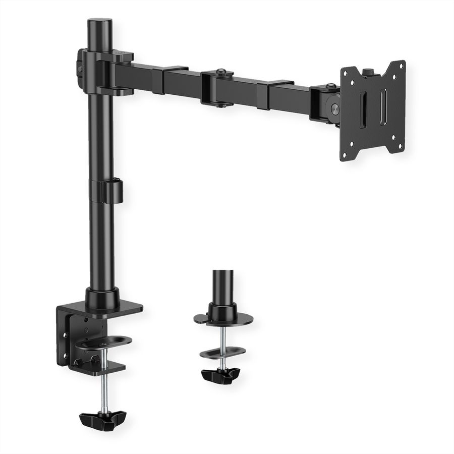 VALUE Heavy Duty Monitor Arm, Pole-Mounted, 17–49 inch, max. 20 kg