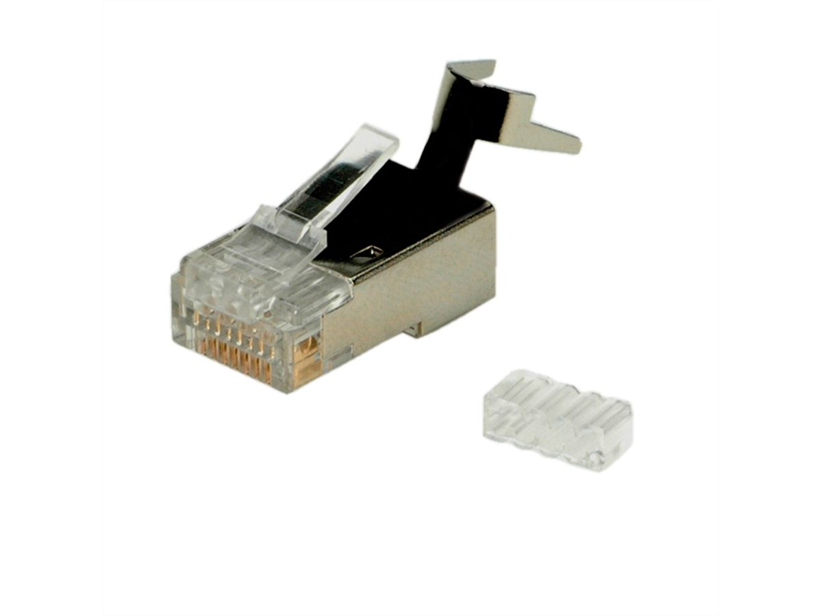 ROLINE Modulaire connector afgeschermd, Cat.6 (Klasse E) voor massieve kabel, 10 St.