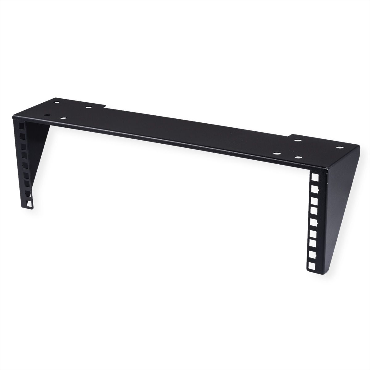 19" wand-/ondersteuningsbeugel, 3 HE, zwart