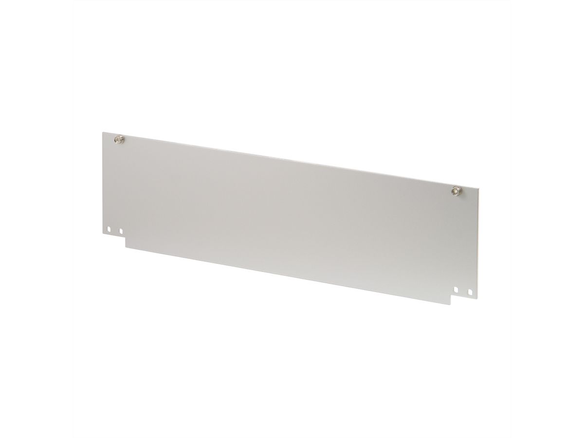SCHROFF Inpac voorpaneel met scharnierende bodem, 3 HE, 2,5 mm, Al, geanodiseerd, onbehandelde randen