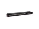 ROLINE Cat.5e (Class D) 19" Patch Panel, 24 Ports, STP, black