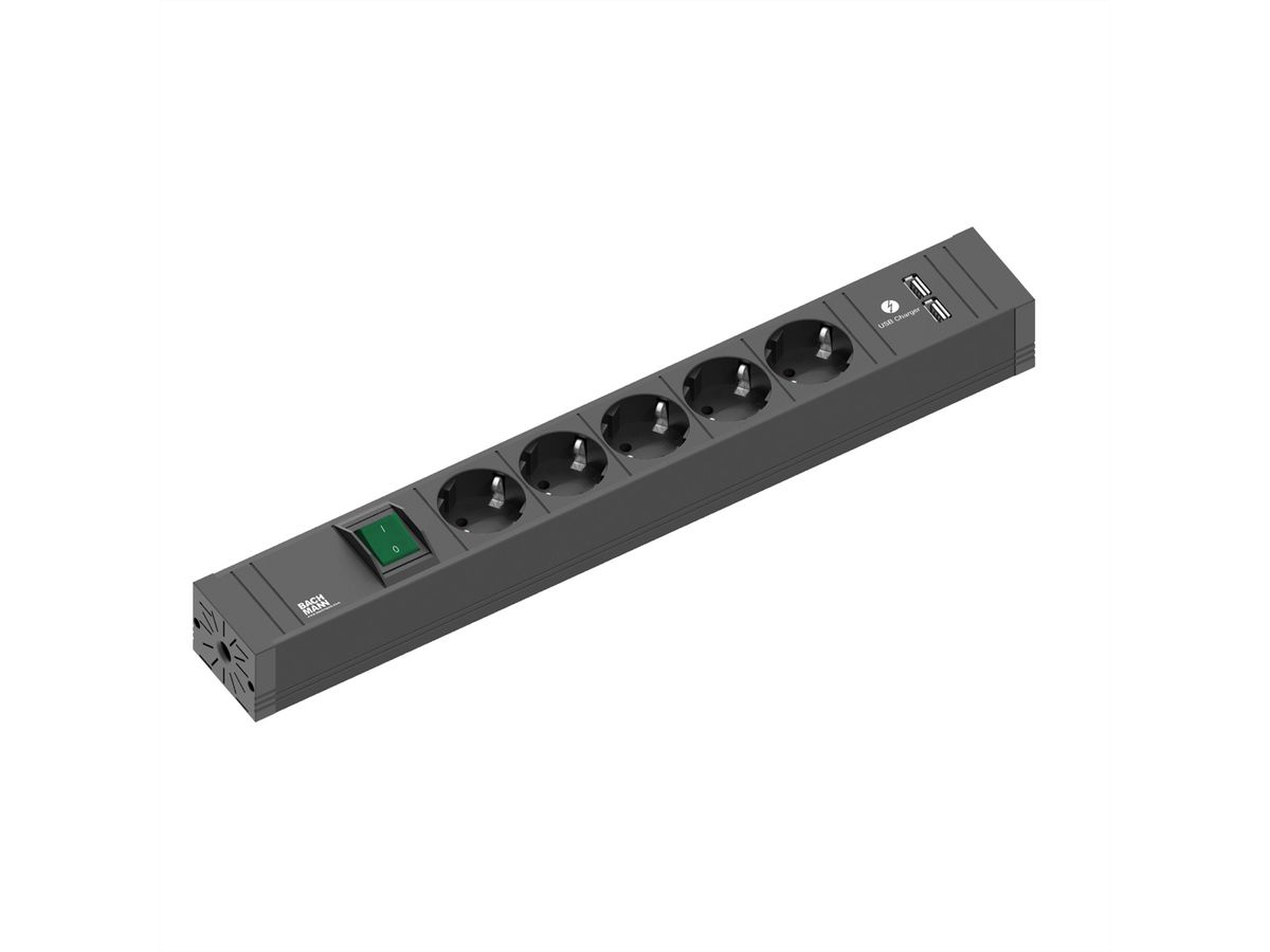 BACHMANN CONNECT LINE 5xprotective contact, Switch USB A&A 15W