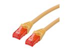 ROLINE UTP Cable Cat.6 Component Level, LSOH, yellow, 1.5 m