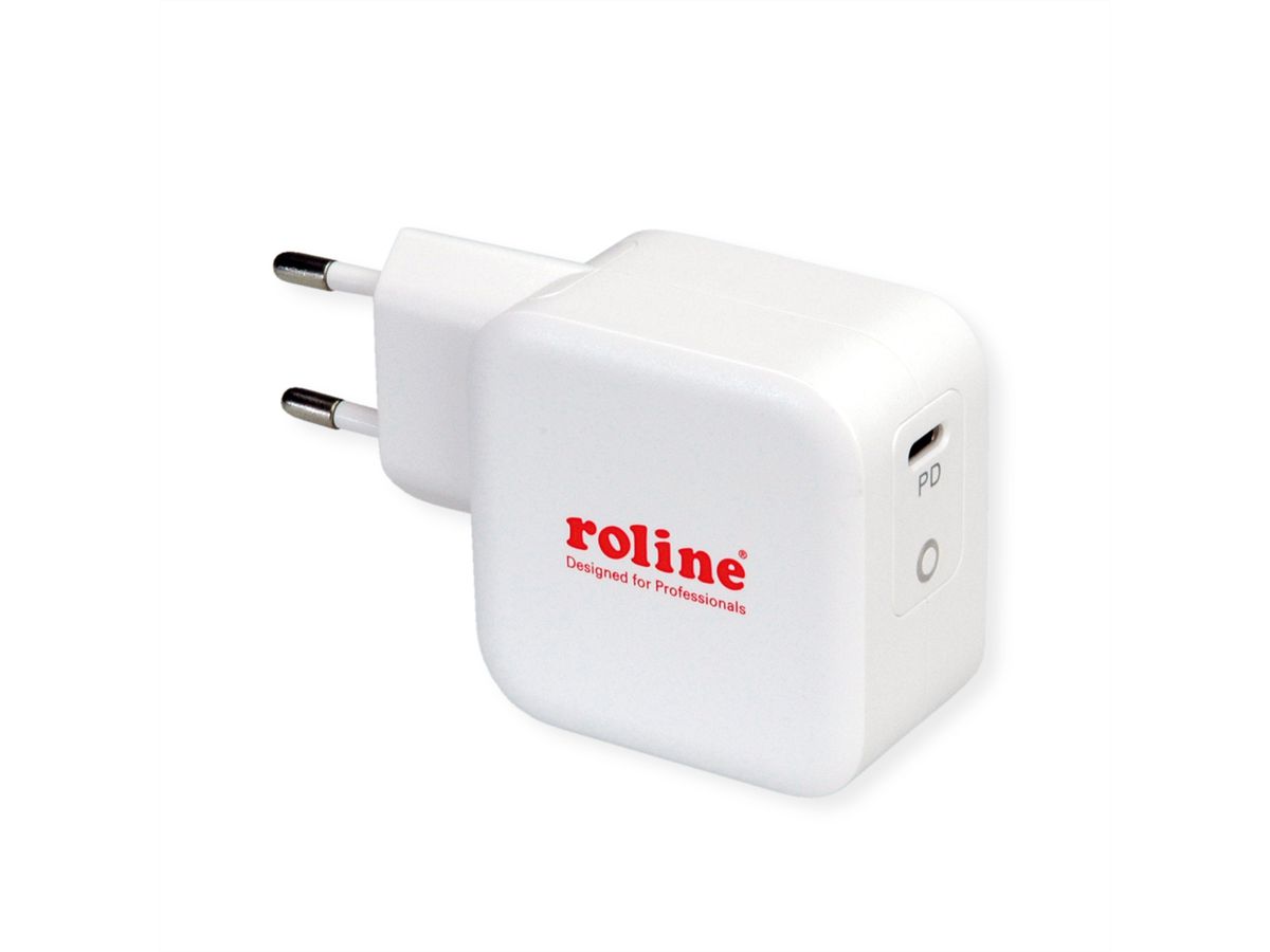 ROLINE USB Oplader met Eurostekker, 1x USB Type C, PD, 61W