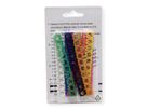VALUE kabelmarkeerset voor patchkabels, 10 x 10 stuks, 5 - 6.5mm, veelkleurig