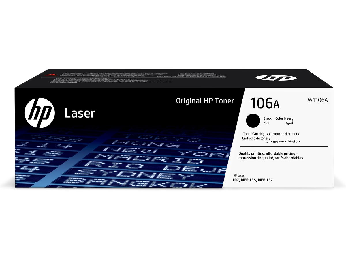 HP 106A originele zwarte lasertonercartridge