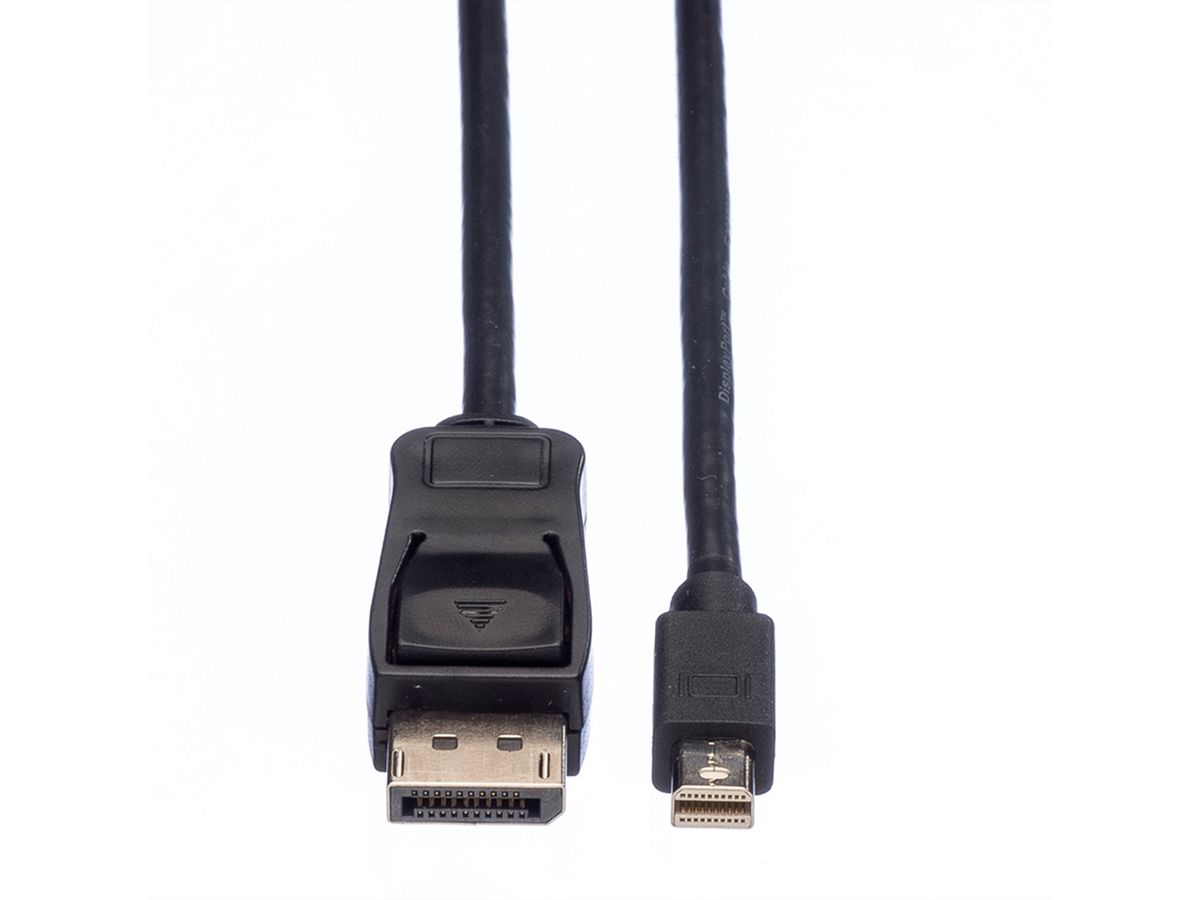 VALUE DisplayPort kabel, DP M - Mini DP M, zwart, 1,5 m