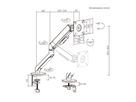 STANDARD Monitor Arm , Mechanical Spring, 17–32 inch, max. 10 kg, black