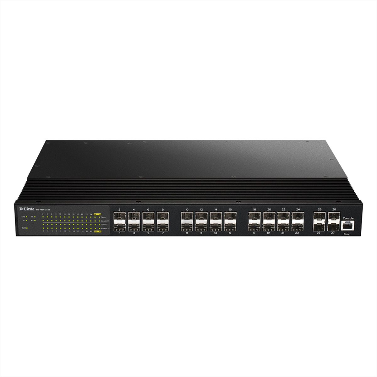 D-Link DIS-700G-28XS 28-poorts switch Layer2 beheerd Gigabit industrieel 4x 10G