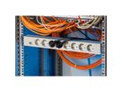 BACHMANN 19'' PVC 8x socket strip with earthing contact, 2.0m earthing contact plug