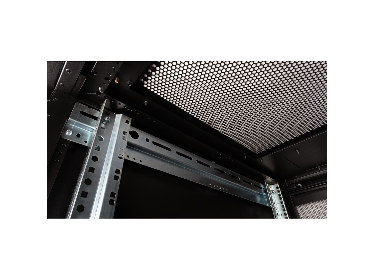 ROLINE 19-inch server rack Pro 42 U, 600x1000 BxD zwart plexiglas