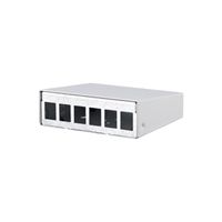 METZ CONNECT Keystone AP-behuizing 6-poorts zuiver wit RAL9010