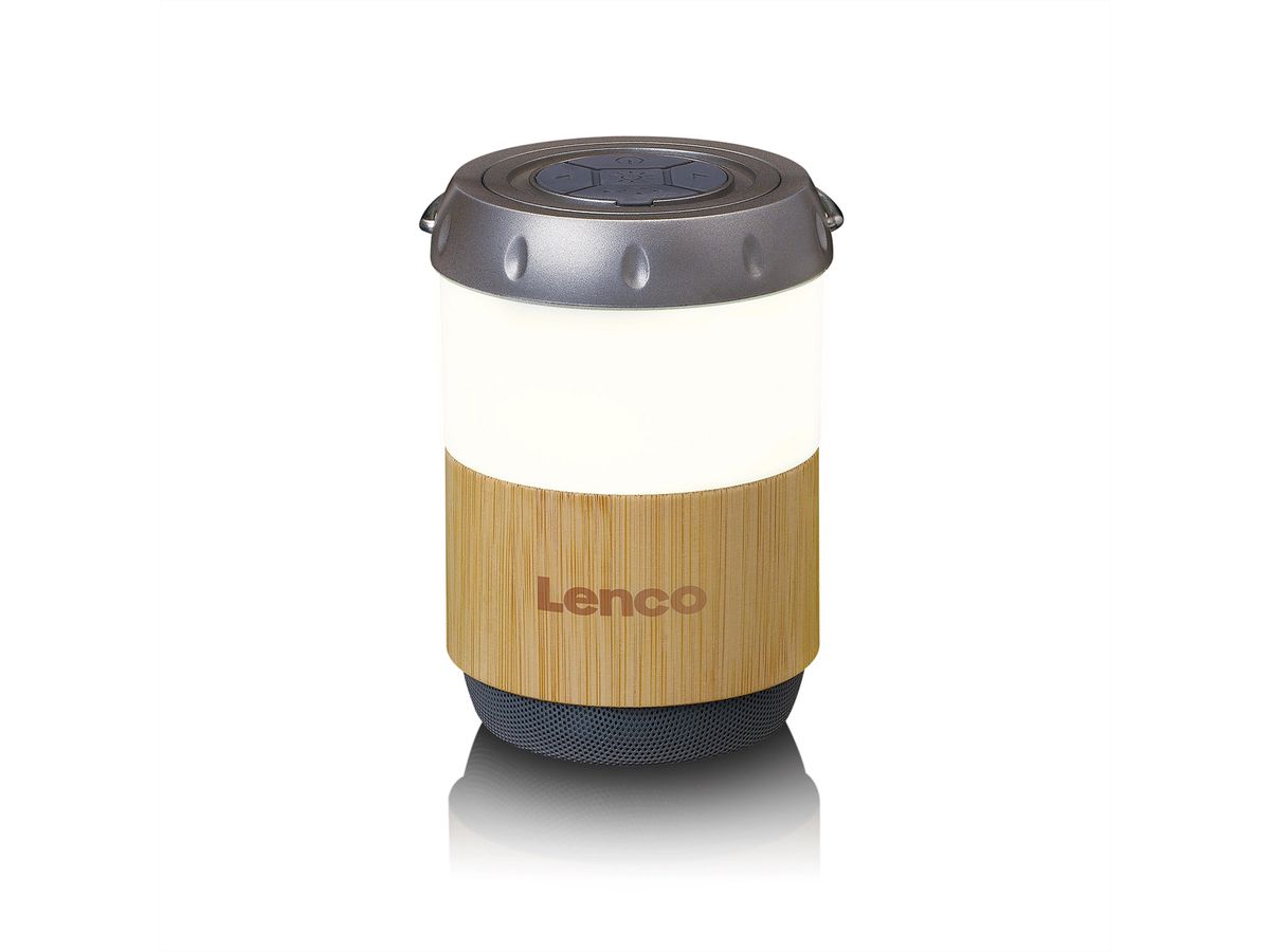 Lenco bamboe lamp BTL-030BA, met ingebouwde Bluetooth luidspreker