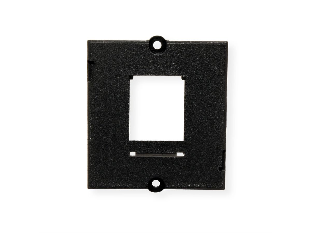 BACHMANN maatwerk module frame voor 1x Keystone, zwart