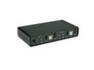 ROLINE KVM-audioswitch dual head HDMI 4K60, 1 gebruiker - 2 PC