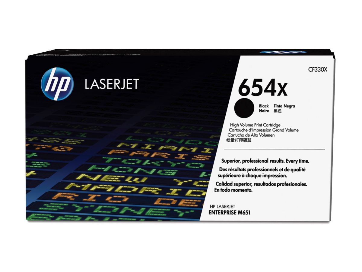 HP 654X originele high-capacity zwarte LaserJet tonercartridge