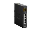 D-Link DIS-100G-5PSW 5-poorts SwitchLayer2 Gigabit PoE industrieel
