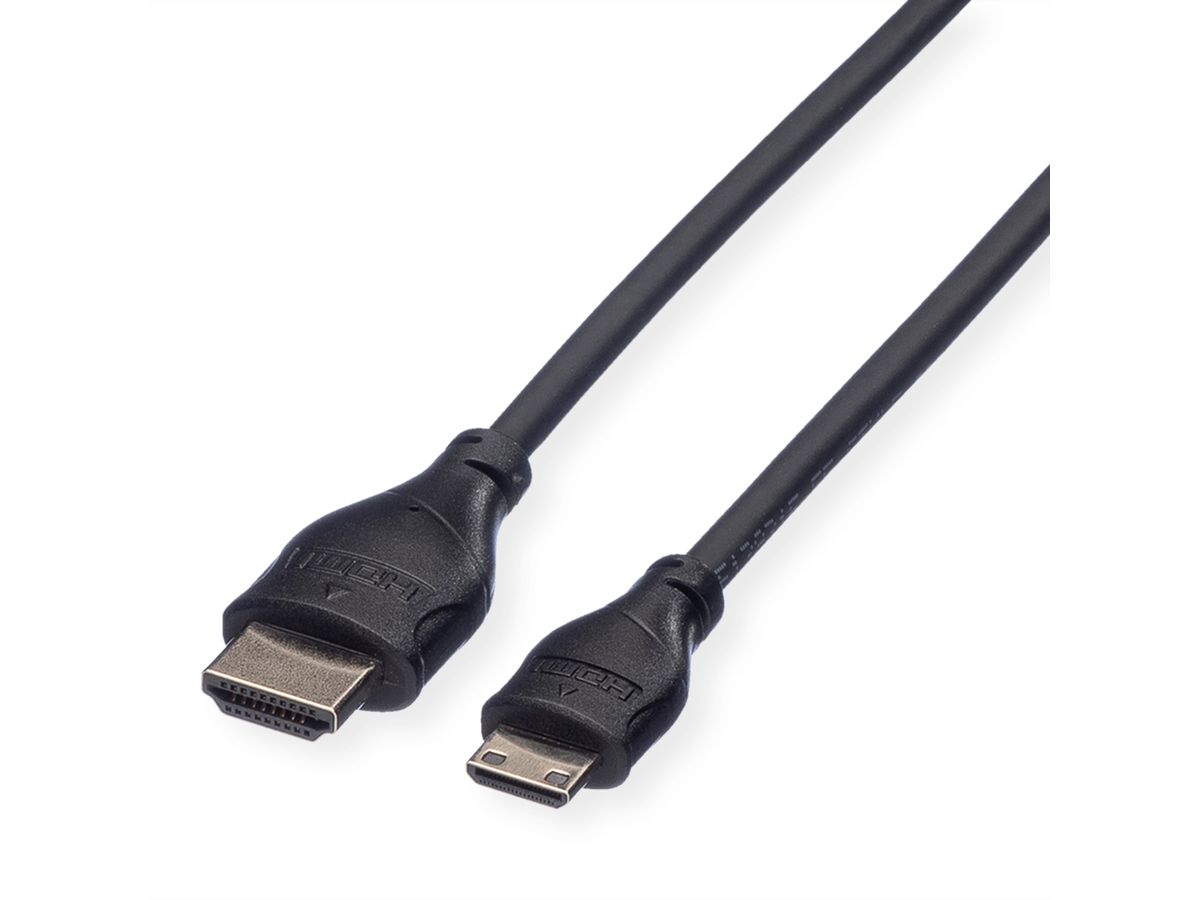 ROLINE HDMI High Speed Cable + Ethernet, A - C, M/M, 2 m