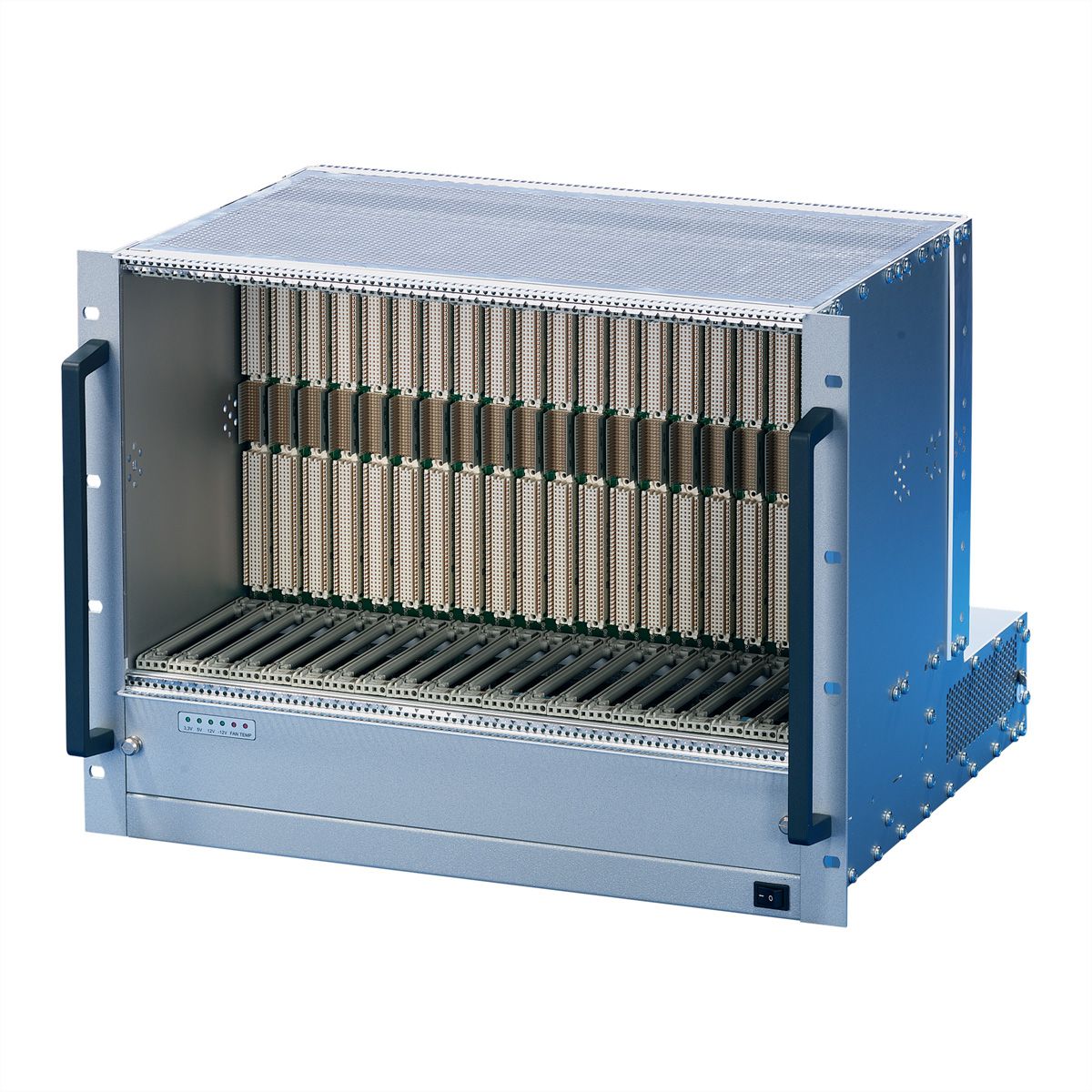 SCHROFF VME64x System, 8 U, 21 Slot, Open Frame PSU