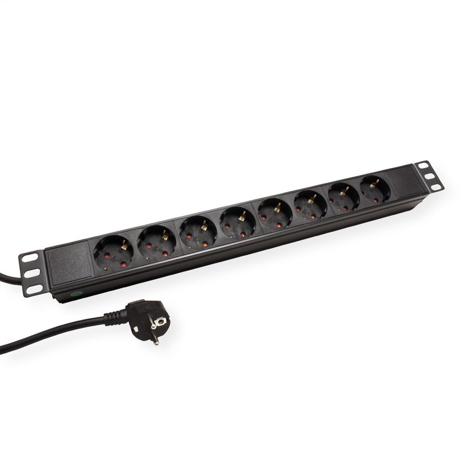VALUE 19" PDU for Cabinets, 8x, 4000W, CEE 7/7 German Type Plug, 1.8 m