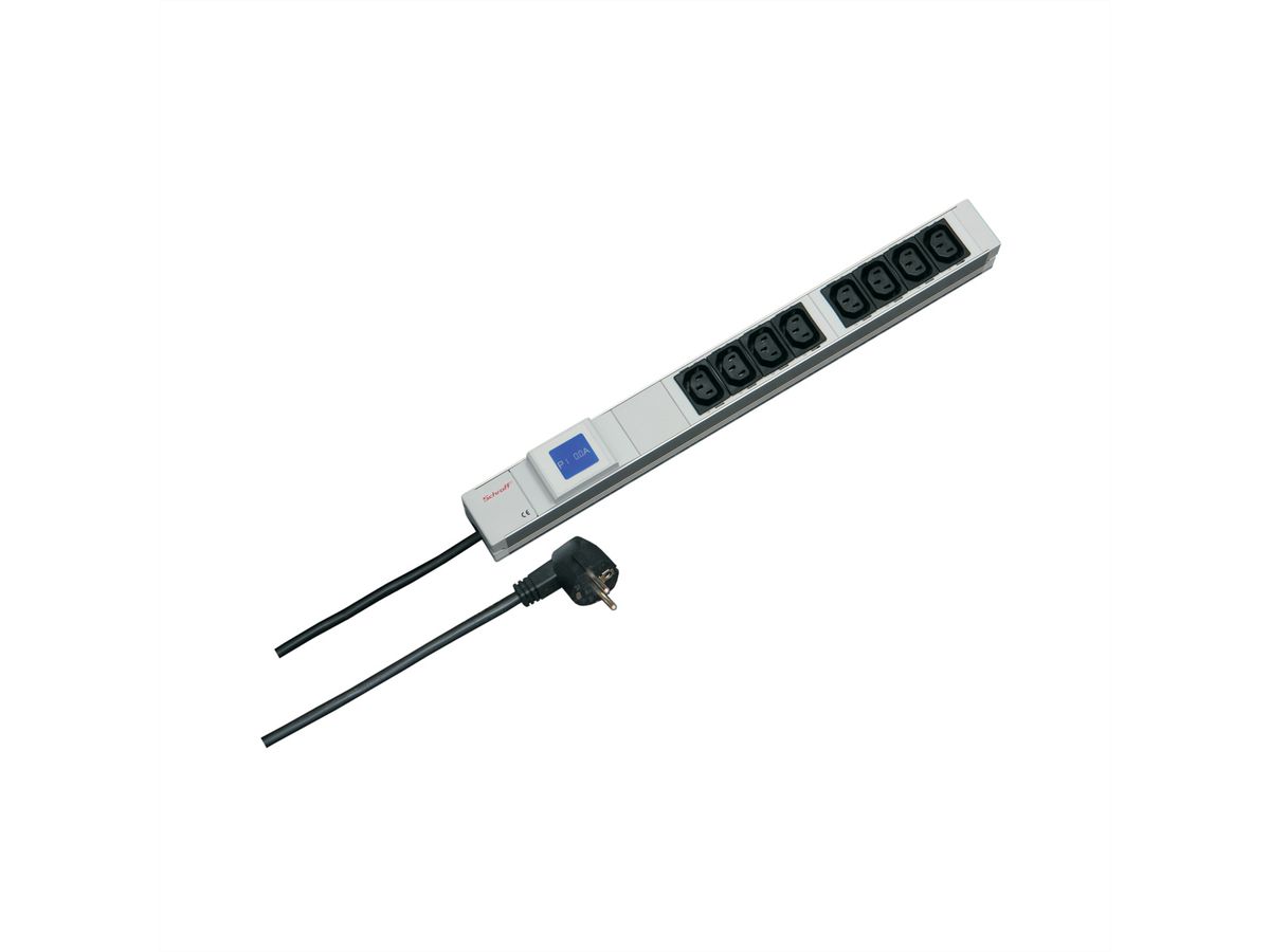 SCHROFF Socket Strip, IEC C13, Metered
