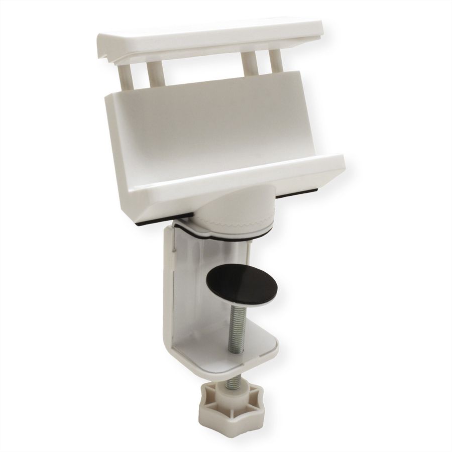 VALUE tafelklem voor stekkerdoos, 360° draaibaar, wit