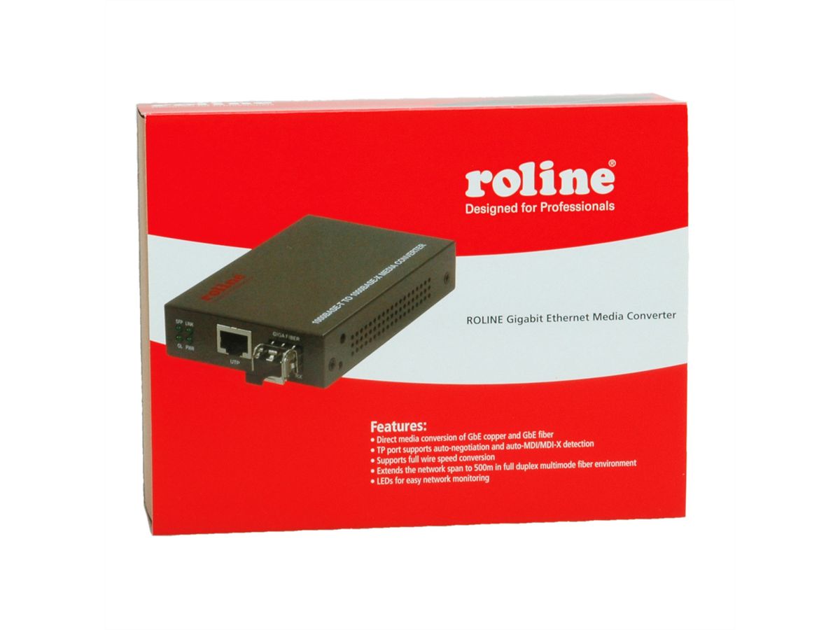 ROLINE Gigabit Converter, RJ-45 - LC (incl. mini GBIC)