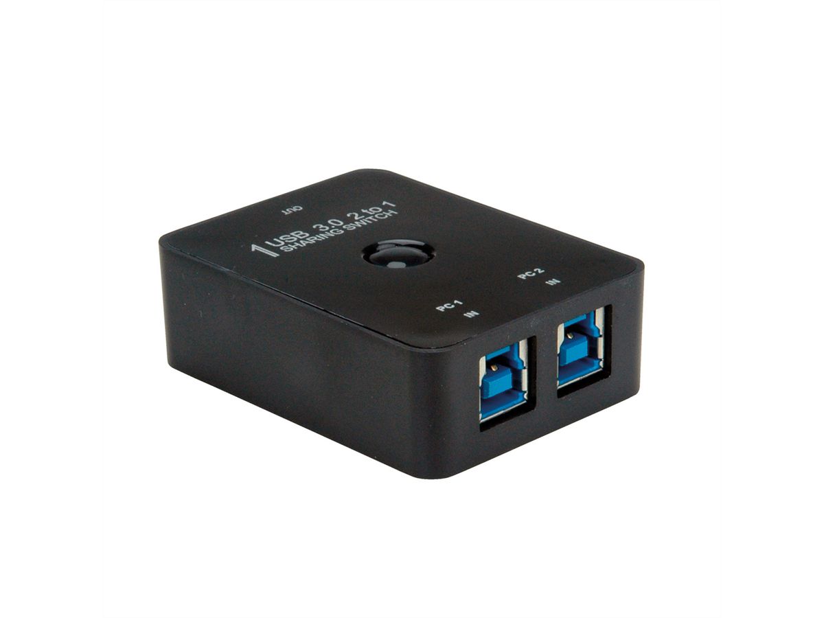 VALUE Handmatige USB 3.2 Gen 1 Switch, 2 Poorts