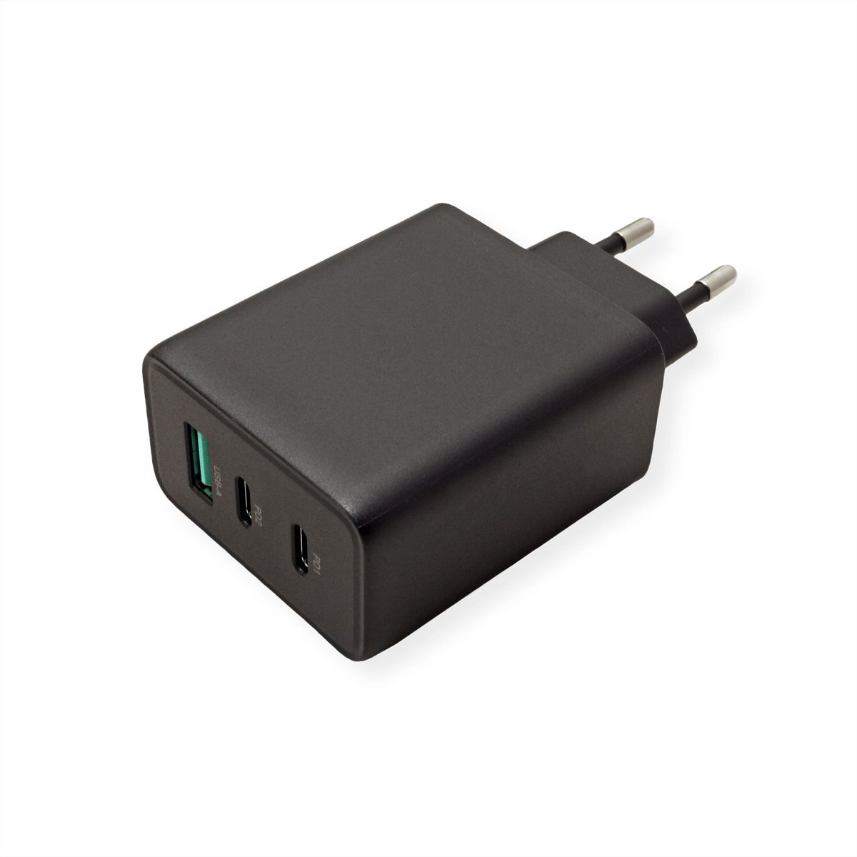 VALUE USB Wall Charger, 3-Port, (2x C+ 1x A), 65W, GaN