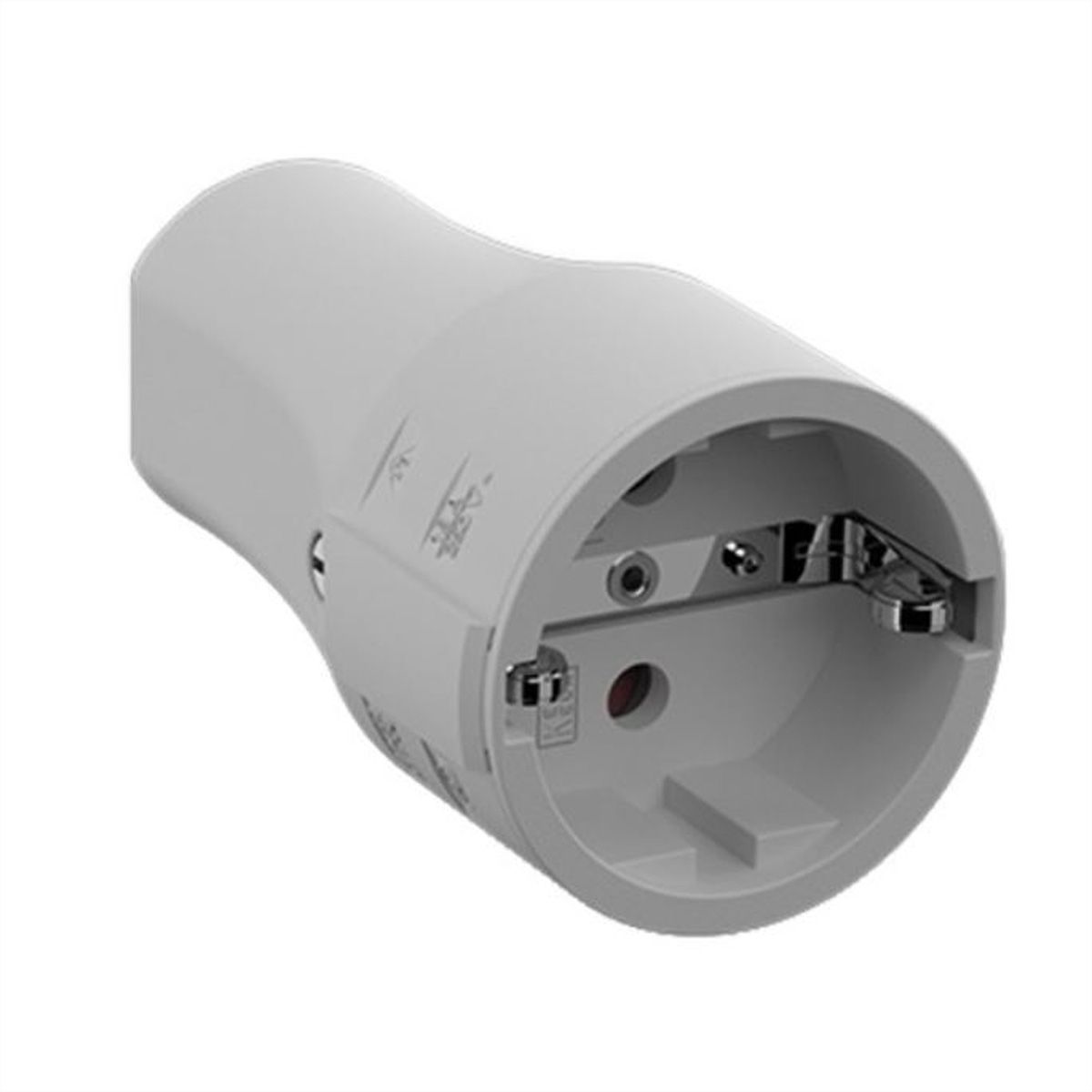 BACHMANN earthing contact coupling CEE 7/3 16A/250VAC, Mounting, grey