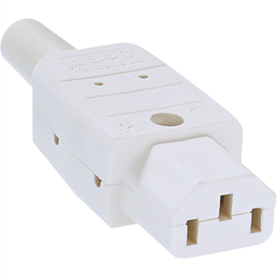BACHMANN cold appliance socket no.794 70°C, white